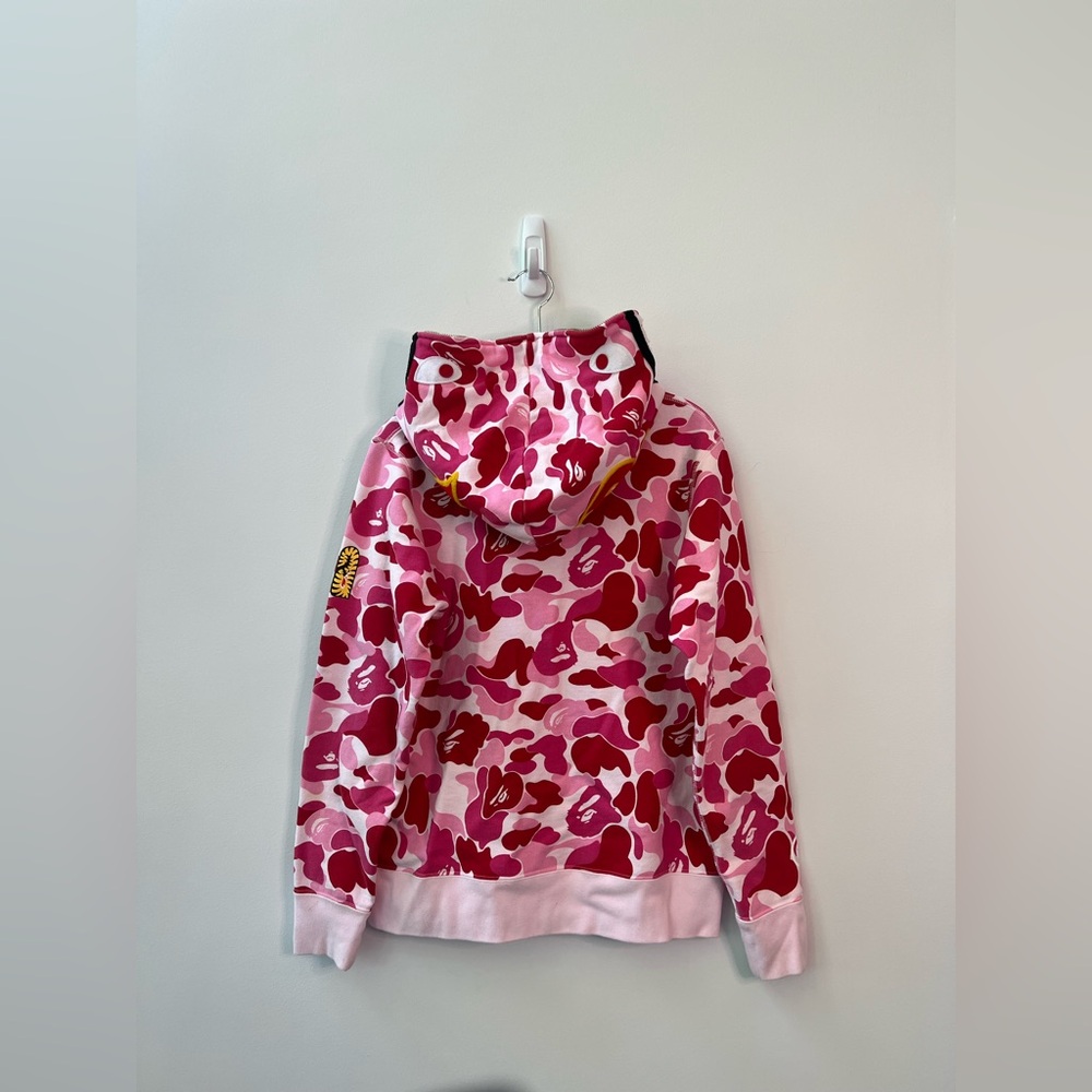 Bape Pink Camo Zip Up Hoodie - Picture 3 of 8